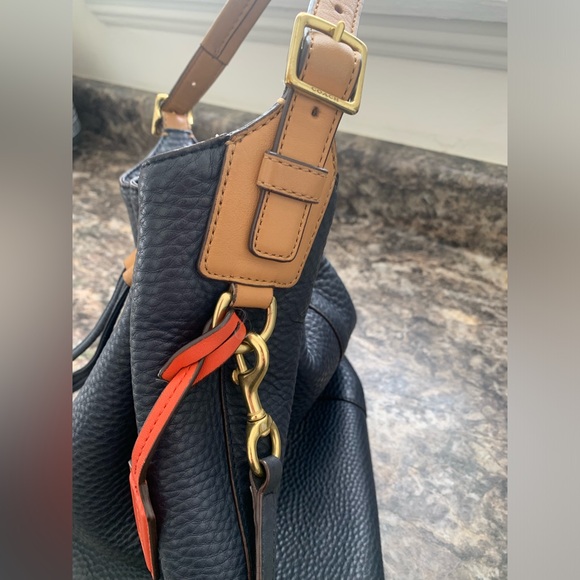 Coach Soft Pebbled Leather Drawstring Shoulder Bag - Picture 6 of 12